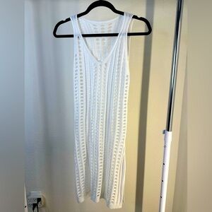 White Crochet Swim Cover-Up